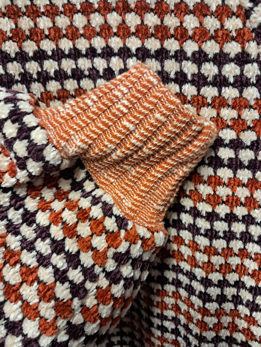 Free People Houndstooth Collared Sweater Dress Size L - Picture 6 of 6